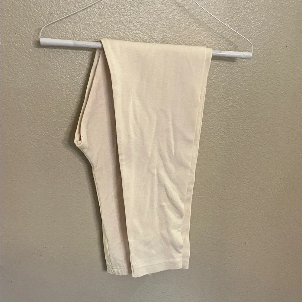 Nordstrom Brass Plum Off-White Leggings L - Picture 2 of 3